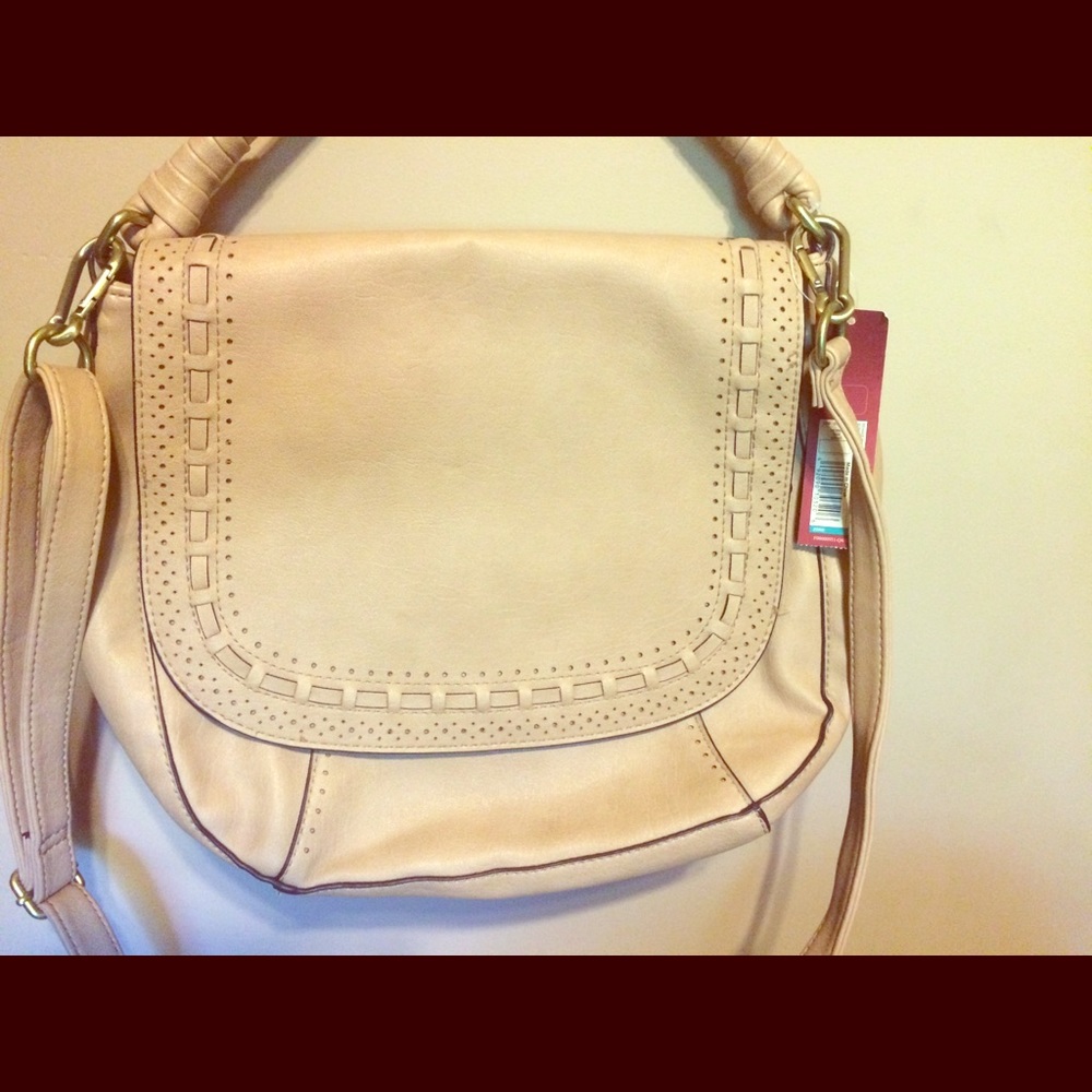 Merona Hobo/Sidebody Tan Purse
